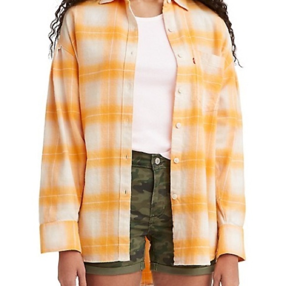 levi's kenna menswear yellow plaid